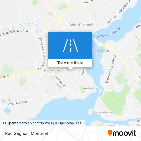 Rue Gagnon map