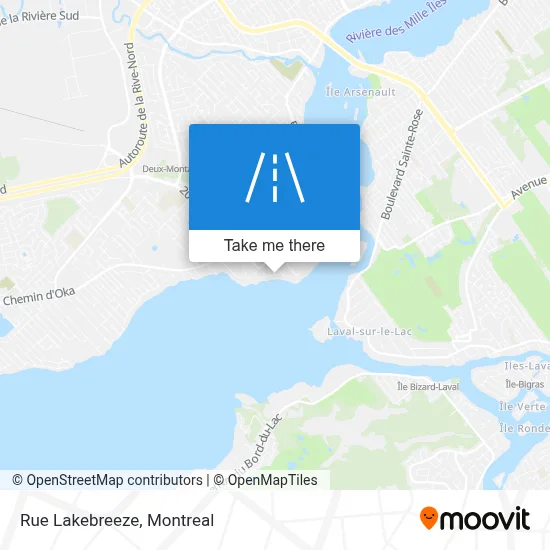 Rue Lakebreeze map