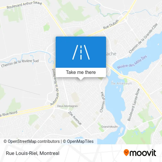 Rue Louis-Riel map