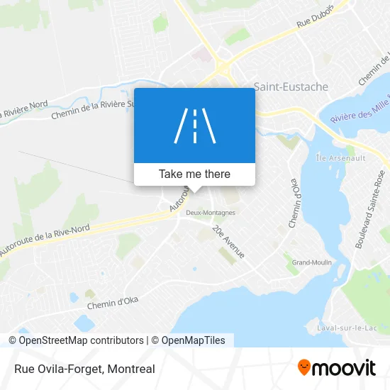 Rue Ovila-Forget map