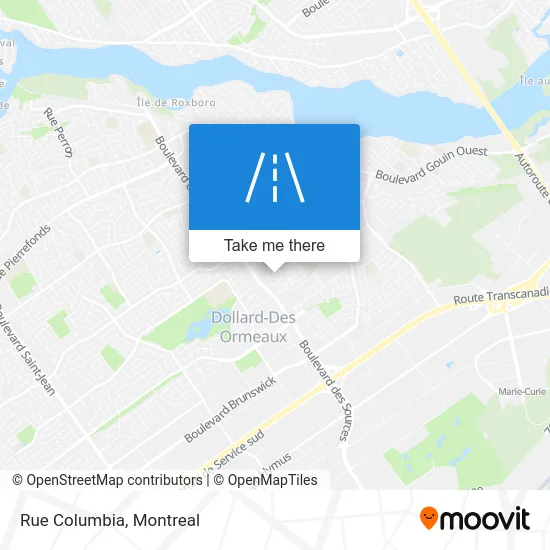 Rue Columbia map