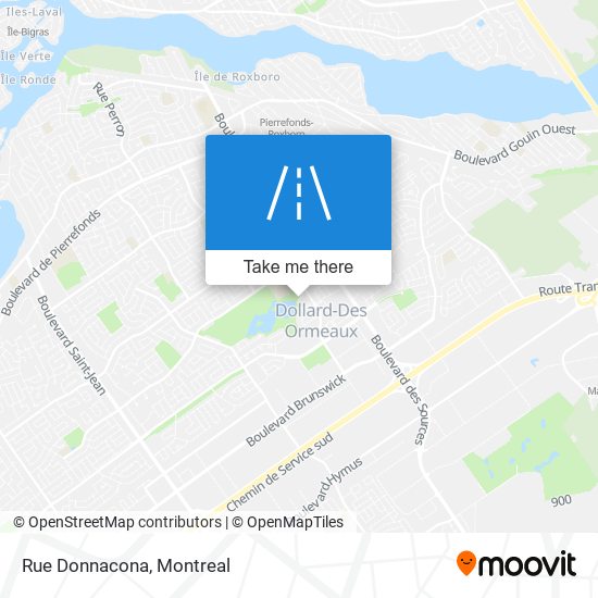 Rue Donnacona map