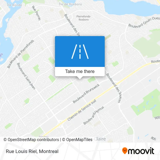 Rue Louis Riel map