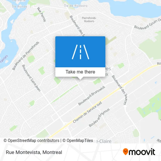 Rue Montevista map