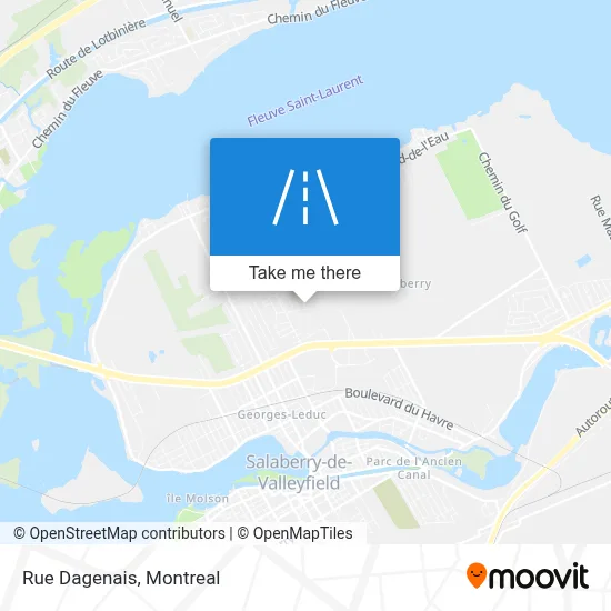 Rue Dagenais map