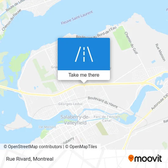 Rue Rivard map