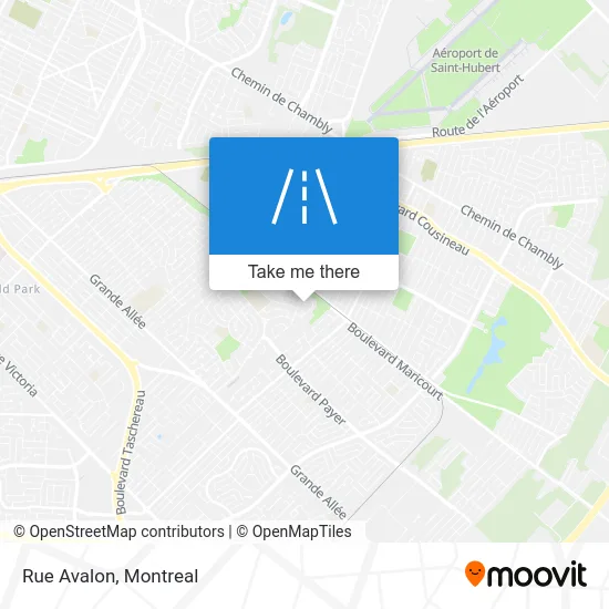 Rue Avalon map