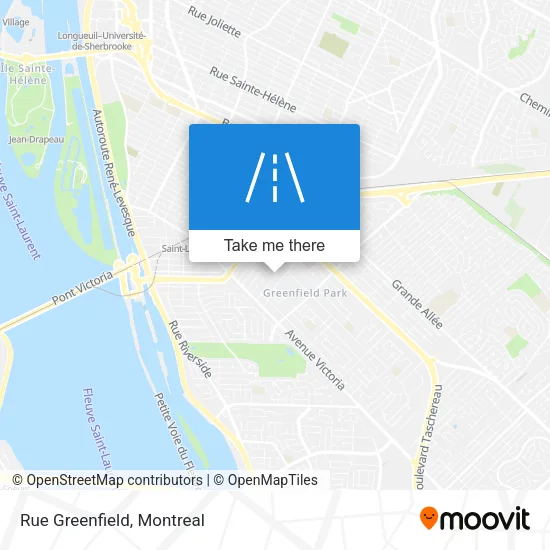 Rue Greenfield map