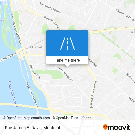 Rue James-E.-Davis map