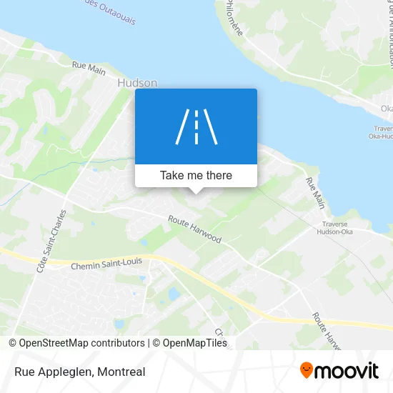 Rue Appleglen map
