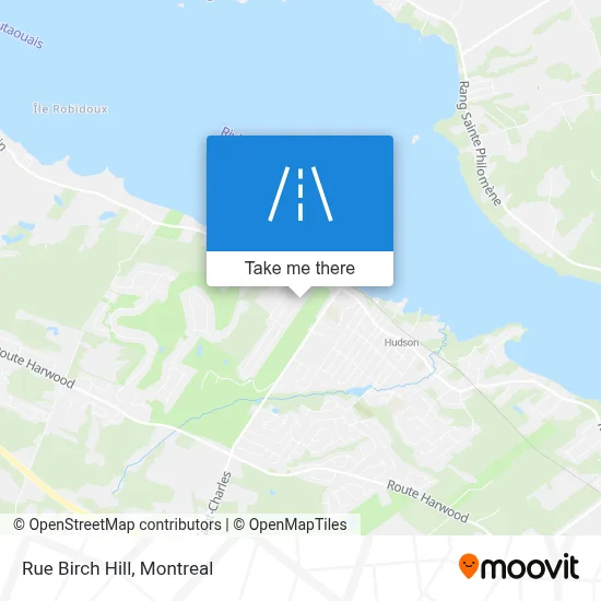 Rue Birch Hill map