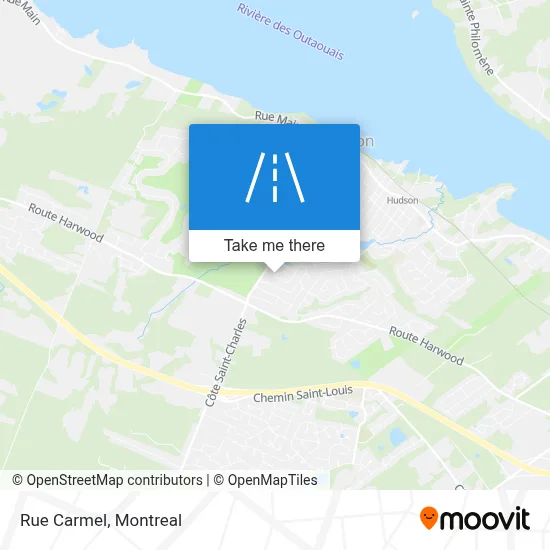 Rue Carmel map