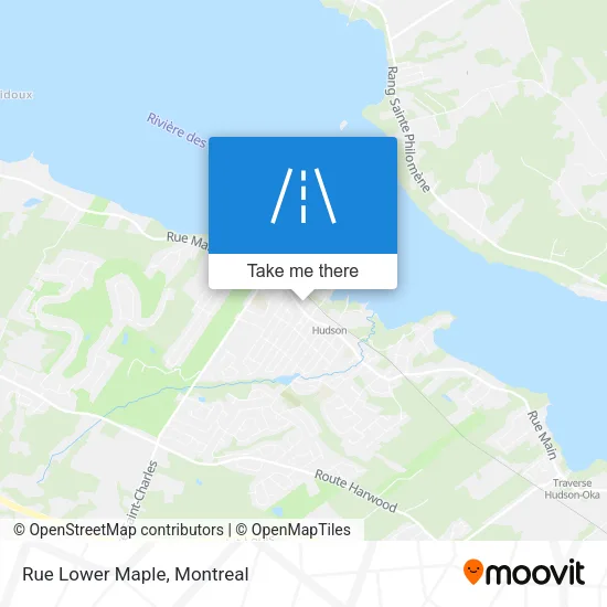 Rue Lower Maple map