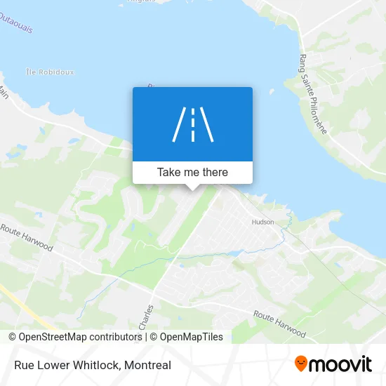 Rue Lower Whitlock map