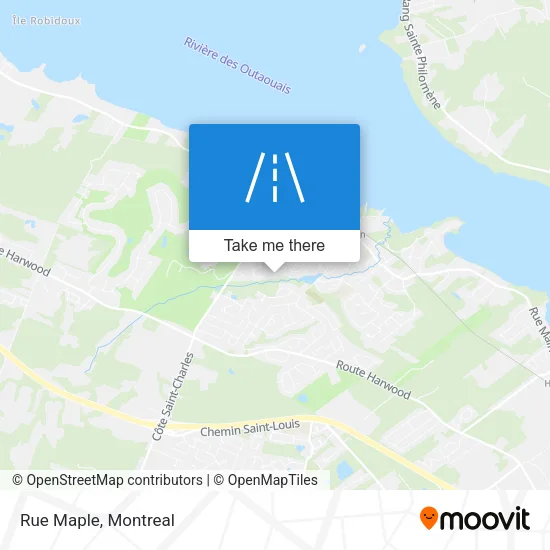 Rue Maple map