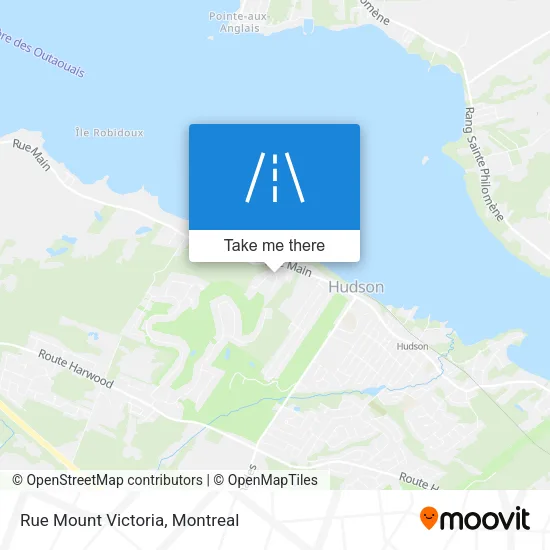 Rue Mount Victoria map
