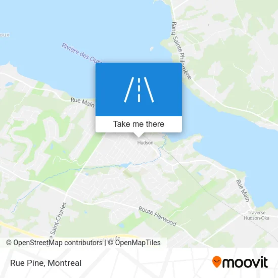 Rue Pine map