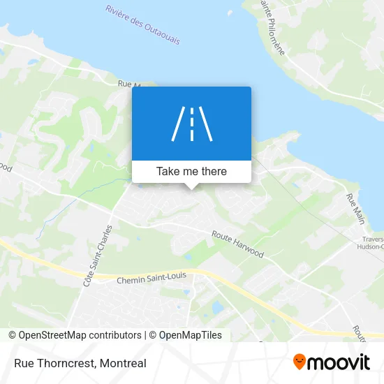 Rue Thorncrest map