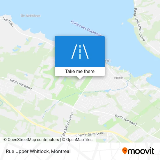 Rue Upper Whitlock map