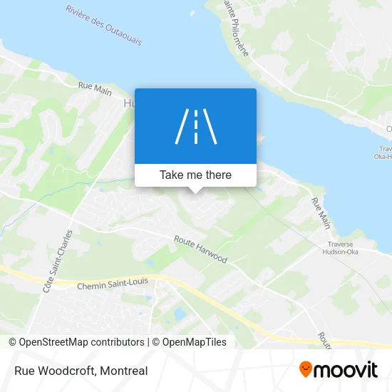 Rue Woodcroft map