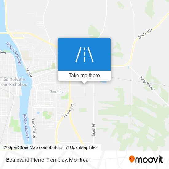 Boulevard Pierre-Tremblay map