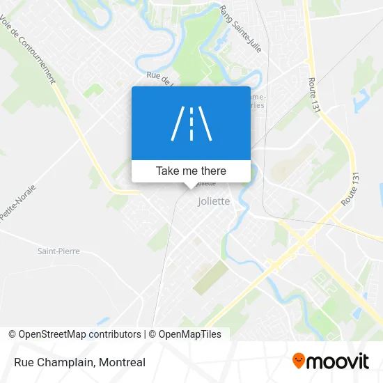 Rue Champlain map