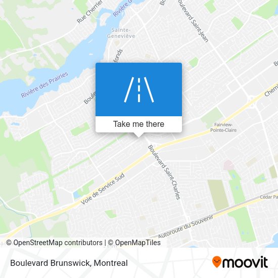 Boulevard Brunswick map