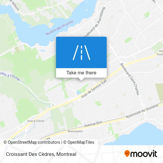 Croissant Des Cèdres map