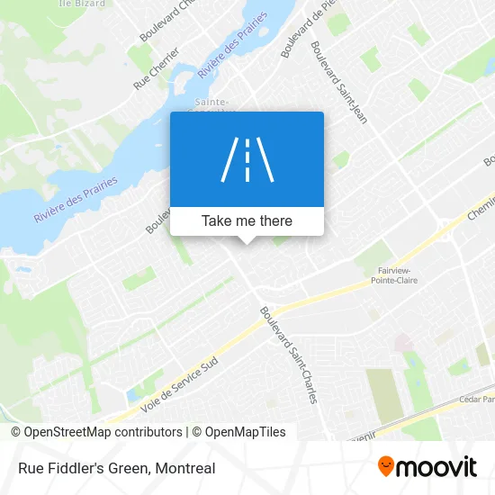 Rue Fiddler's Green map