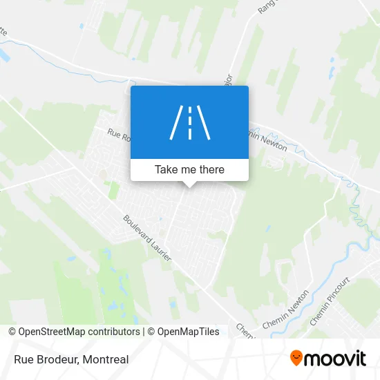 Rue Brodeur map