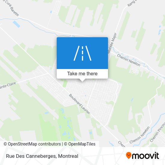 Rue Des Canneberges map