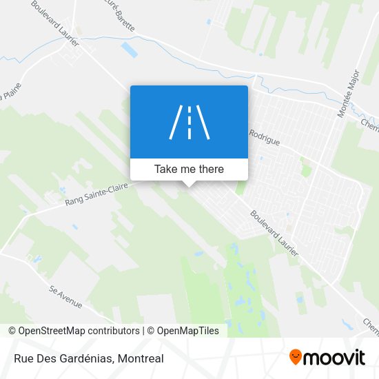 Rue Des Gardénias map