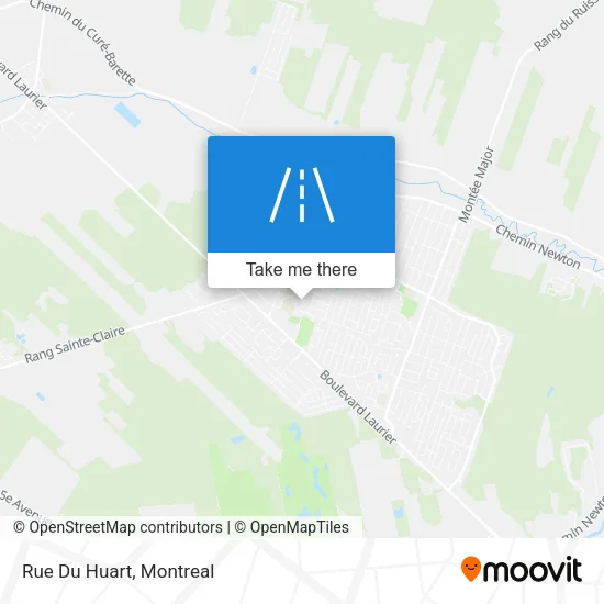 Rue Du Huart map