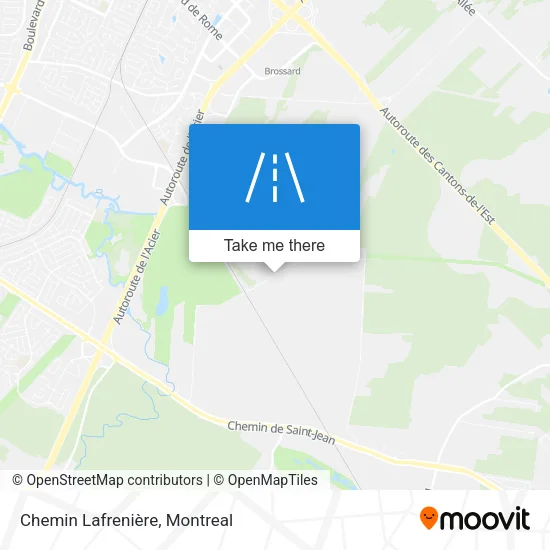 Chemin Lafrenière map