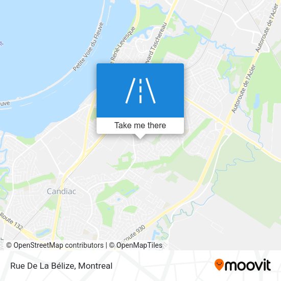Rue De La Bélize map