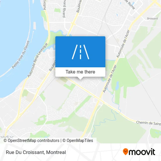 Rue Du Croissant map