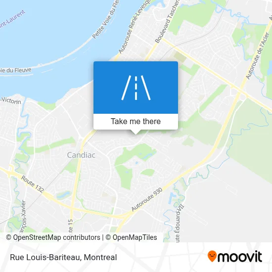 Rue Louis-Bariteau map
