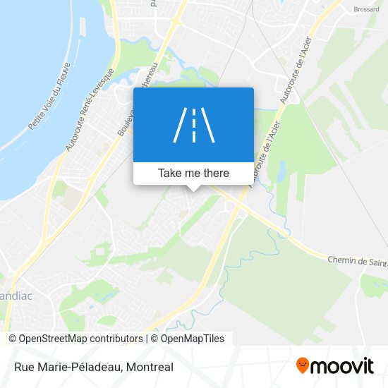 Rue Marie-Péladeau map