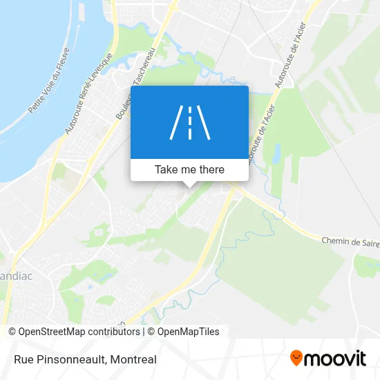 Rue Pinsonneault map