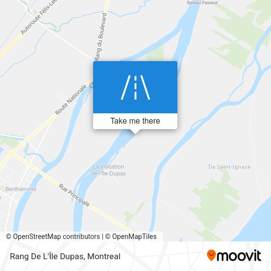 Rang De L'Île Dupas map