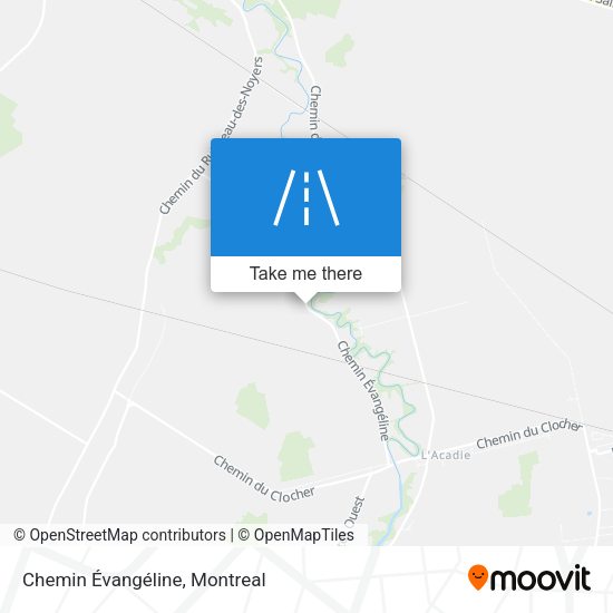 Chemin Évangéline map