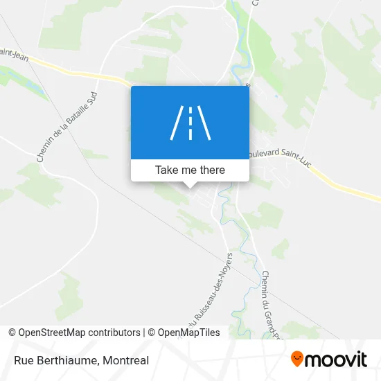 Rue Berthiaume map
