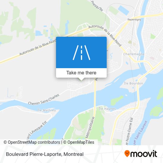Boulevard Pierre-Laporte map