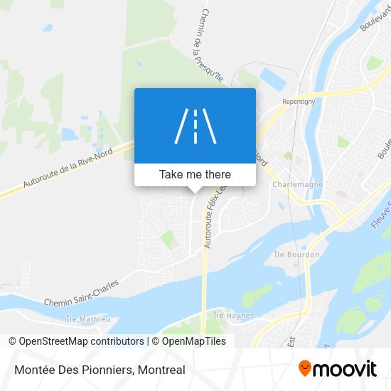 Montée Des Pionniers map