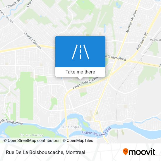 Rue De La Boisbouscache map