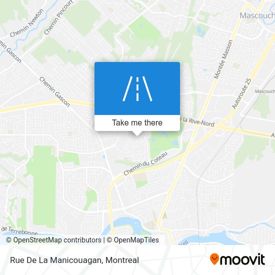 Rue De La Manicouagan map