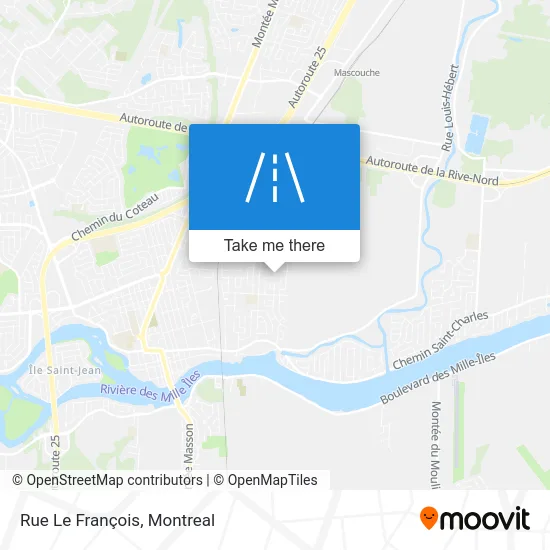 Rue Le François map