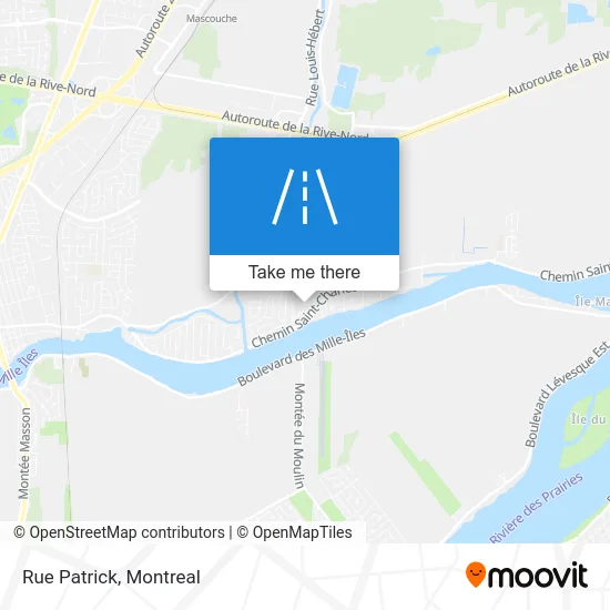 Rue Patrick map