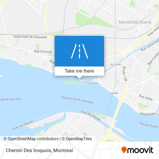 Chemin Des Iroquois map
