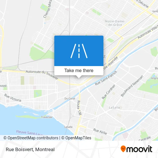 Rue Boisvert map